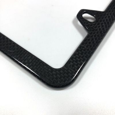 4 Delik Karbon Fiber Lisans Plakası Çerçeve Motosiklet İnce ABD Standardı