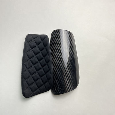 Futbol Şin Koruma Sahibi Karbon Fiber 3K Twill Temel Koruma Şin