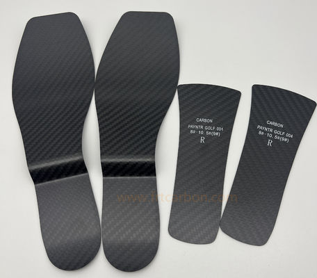 Özel Futbol Karbon Fiber Ayakkabı Alt Üstleri 3k Twill Mat Karbon Fiber Plate 1.0mm 0.8mm