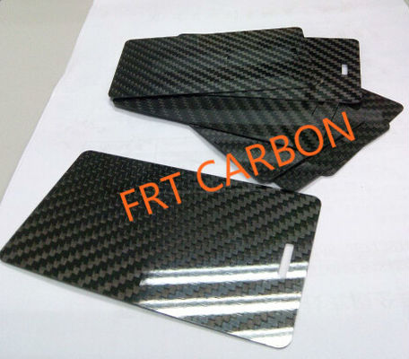 Özel Cnc Kesme Karbon Fiber Yaprak 0.25mm 0.5mm 1mm 56mm 78mm Ad Kartı için Kartvizit Bagaj Etiketi