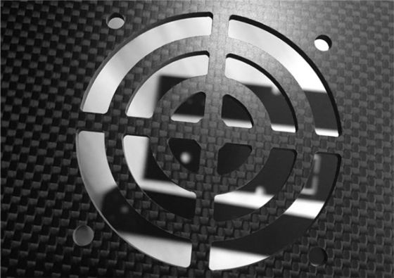 Drone Çerçeve için CNC Kesimi ile 2mm Laminated Karbon Fiber Sheet