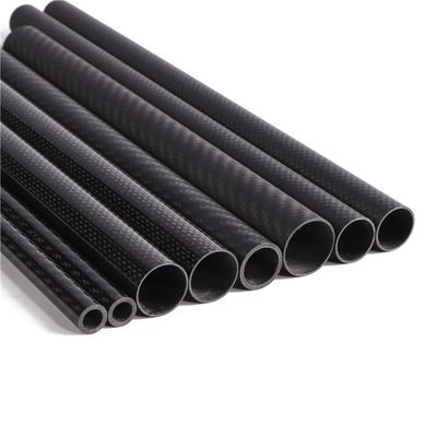Hafif Ağırlıklı Karbon Fiber Tubing 25mm 28mm 3mm 4mm Karbon Yaprak