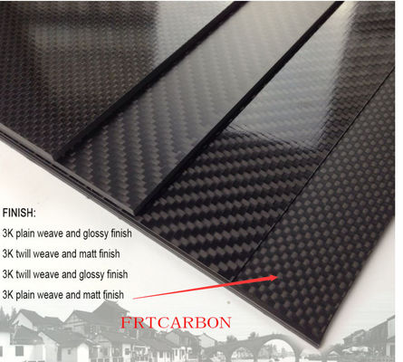 Fabrika en çok satan karbon fiber kumaşında 3mm 3k laminat karbon fiber tabakası 200*300mm