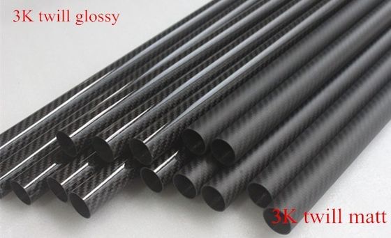 2m 20mm 3k Karbon Fiber Tüp Karbon Fiber Bisiklet Çerçeve Tüp Karbon Weipi Tekne Paddle Tutma direği