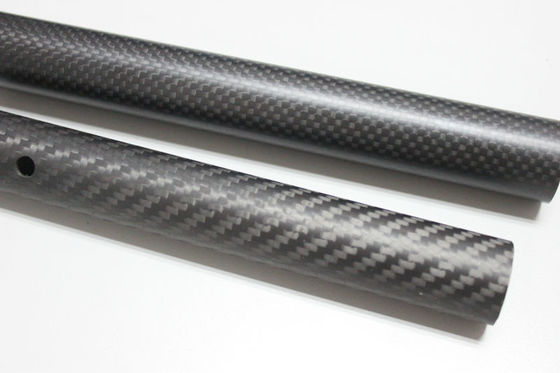 4 inç 5 inç 6 inç Karbon Fiber Tube Tail Boom Karbon Kol Parlak Mat Finish For Rc Model
