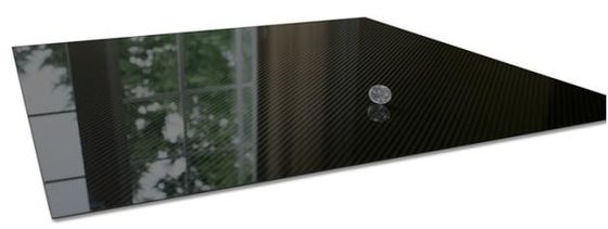 Su geçirmez ve uzun süreli 1000mm X 1000mm 3K Twill Mat Karbon Fiber Laminated Sheet stokta