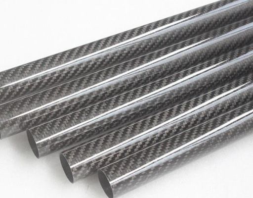 3K düz mat veya parlak karbon lif borusu 26mm 27mm 28mm 29mm 30mm 3 4 inç 3 inç